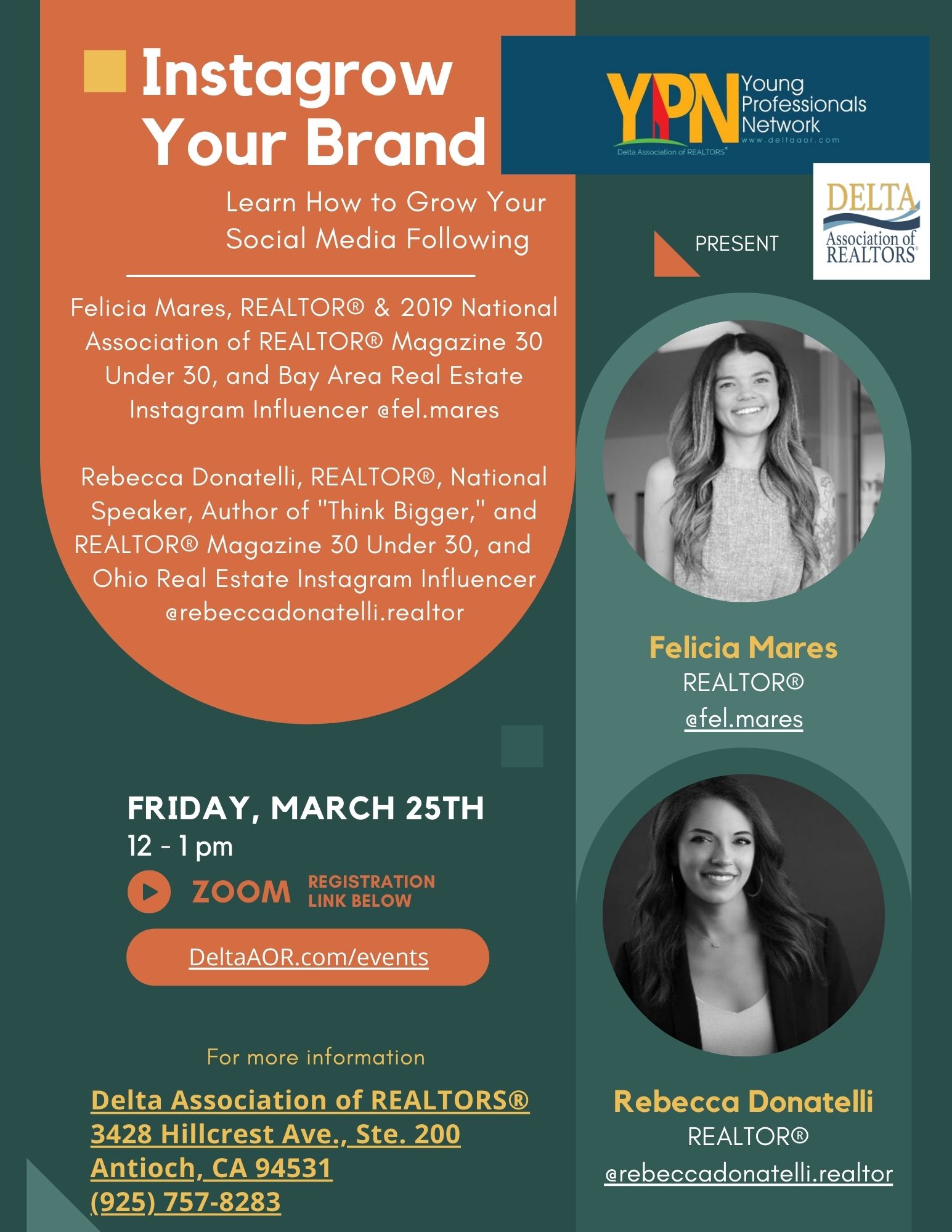 Flyer for Instagrow Class